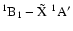 $^1{\rm B}_1-\tilde{\rm X}~^1{\rm A}'$