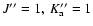 $J''=1,\ K_{\rm a}''=1$