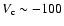 $V_{\rm c}\sim-100$