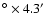$^{\circ} \times 4.3\hbox{$^\prime$ }$