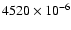 $4520\times 10^{-6}$