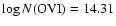 $\log N({\rm OVI}) = 14.31$
