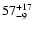 $\rm 57^{+17}_{-9}$