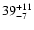 $\rm 39^{+11}_{-7}$