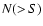 $N(>\!S)$