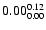 $0.00_{\rm0.00}^{0.12} $