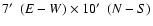 $7\hbox{$^\prime$ }~(E-W) \times10\hbox{$^\prime$ }\ (N-S)$