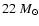 $22~M_{\odot}$