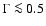 $\Gamma\la0.5$