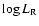 $\log L_{{\rm R}}$