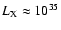$L_{{\rm X}}\approx 10^{35}$