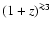 $(1+z)^{\ga3}$