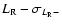$L_{{\rm R}}-\sigma_{L_{{\rm R}}-}$