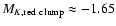 $M_{K,\rm red\ clump}\approx -1.65$