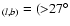 $_{(l,b)}=({>}27^{\circ}$