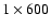 $1 \times 600$