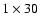 $1 \times 30$