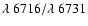 $\lambda~6716/\lambda~6731$