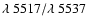 $\lambda~5517/\lambda~5537$