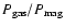 $P_{\rm gas}/P_{\rm mag}$
