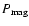 $P_{\rm mag}$