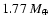 $1.77~{M}_\oplus$