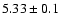$5.33 \pm 0.1$
