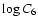 $\log C_{\rm 6}$