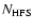 $N_{\rm HFS}$
