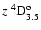 $z~^4{\rm D}^{{\rm o}}_{\rm 3.5}$