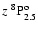 $z~^8{\rm P}^{{\rm o}}_{\rm 2.5}$