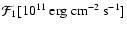 $\mathcal{F}_1 [10^{11}~{\rm erg~cm^{-2}~s^{-1}}]$
