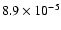 $8.9\times 10^{-5}$