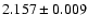 $2.157 \pm 0.009$