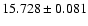 $15.728 \pm 0.081$