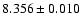 $ 8.356 \pm 0.010$