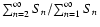 ${\sum_{n=2}^\infty S_n} /
{\sum_{n=1}^\infty S_n}$