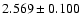 $2.569 \pm 0.100$