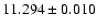 $11.294 \pm 0.010$