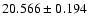 $20.566 \pm 0.194$