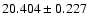$20.404 \pm 0.227$