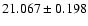 $21.067 \pm 0.198$