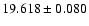 $19.618 \pm 0.080$