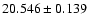 $20.546 \pm 0.139$