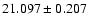 $21.097 \pm 0.207$