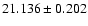 $21.136 \pm 0.202$