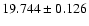 $19.744 \pm 0.126$