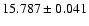 $15.787 \pm 0.041$