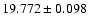 $19.772 \pm 0.098$