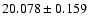 $20.078 \pm 0.159$